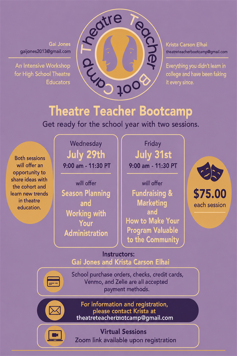 Flier for event